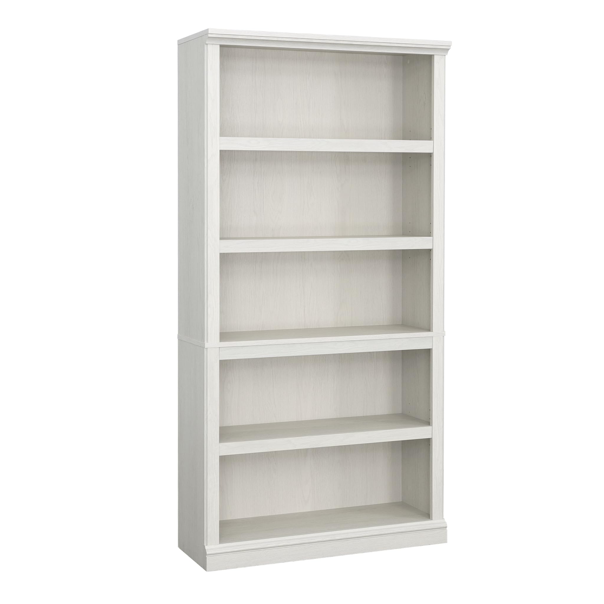 Sauder 5 Tier Book Shelf Wooden Bookcase Multipurpose Bookshelf for Home Office, Living Room, in Vintage Oak