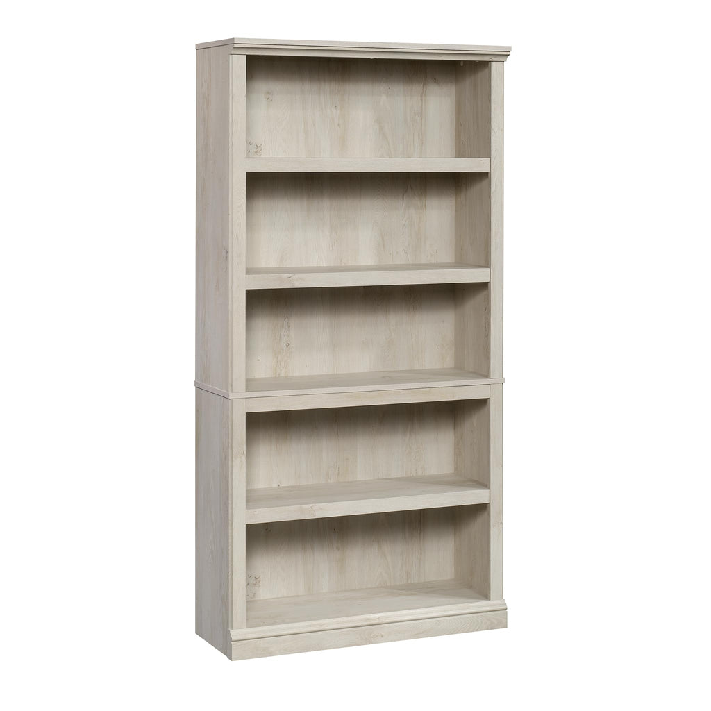 Sauder 5 Tier Book Shelf Wooden Bookcase Multipurpose Bookshelf for Home Office, Living Room, in Vintage Oak