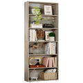 IRONCK Industrial Bookshelves and Bookcases Floor Standing 6 Shelf Display Storage Shelves 70 in Tall Bookcase Home Decor Furniture for Home Office, Living Room, Bed Room, Vintage Brown